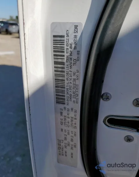 2016 Ram 2500 St z USA, uszkodzony, nr VIN 3C6UR5CJ7GG321586